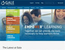 Tablet Screenshot of gale.com