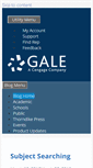 Mobile Screenshot of blog.gale.com
